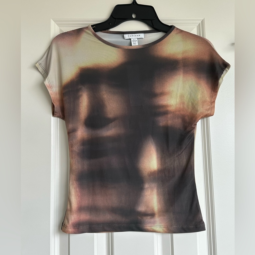 NWT Topshop Short Sleeve Shirt Size S (4-6)